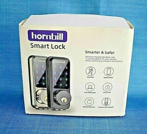 Cerradura de puerta inteligente Hornbill entrada sin llave cerrojo plateado XDY-H con entrada de teclado  - Imagen 1 de 5