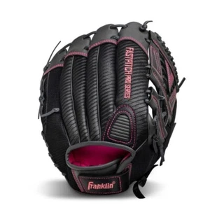 NWT Franklin Pro Series 13" Fastpitch Glove Black Pink Right Hand Throw - Picture 1 of 7