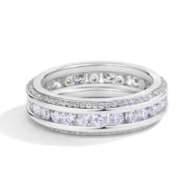 2ct VVS1 D Excellent 18K White Gold Lab Created Ring Diamond Test Certified - Image 1 of 3