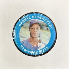 1984 DARRYL STRAWBERRY Fun Foods Button Pin #8 MINT RC