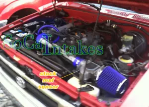 Blue Air intake system Kit&Filter For 1989-1994 Toyota 4Runner Pickup 2.4L L4 - Picture 1 of 1