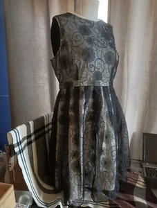 Formal Dress And Shawl Plus Shoulder Purse And Black Gloves. - Foto 1 di 9