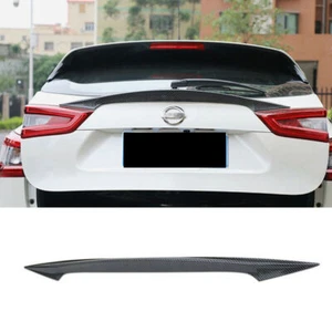 For Nissan Rogue Sport 2017-2021 Carbon Fiber Rear Trunk Spoiler Wing Strip Trim - Foto 1 di 11