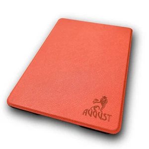 August® Orange Smart Thin Folio Case Cover for Kindle Paperwhite (11th Gen.2021) - Picture 1 of 7