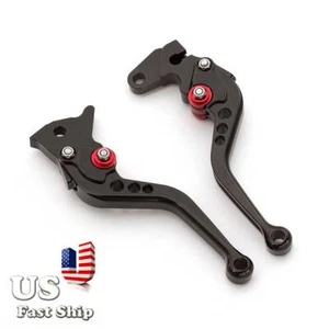 USA For Suzuki SV650/X DL650/V-STROM/XT 2016-2019 Short Brake Clutch Lever Black - Picture 1 of 18