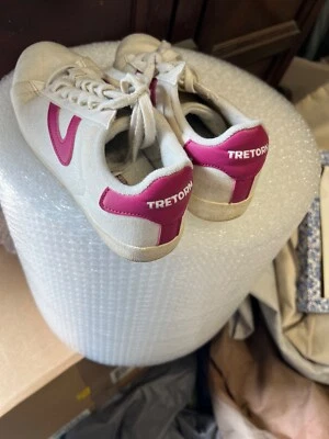 Zapatillas Mujer Talla 8 Tretorn Lona Púrpura Claro y Blanco Foto 1 de 4