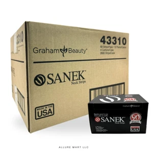 SANEK Graham Beauty Barber Shop Neck Strips 1 Box (4 Cartons) | FREE SHIPPING - Picture 1 of 2