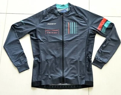 Camiseta deportiva de ciclismo de manga larga gris oscuro serie Giant Forward para clima tropical Foto 1 de 4