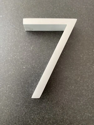 Richard Neutra House Number Sign. 4” Aluminum. Design Within Reach. # 7 - Image 1 of 4