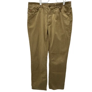 Polo Ralph Lauren 650 Straight Pants Cotton Brown Chinos Size 36x34 - Picture 1 of 14