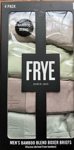 NWT Frye Men’s Bamboo Boxer Briefs SMALL 4-pack  Pastels Greys, tan, green NIB - Picture 1 of 3