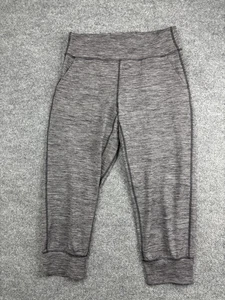 Lululemon Pants Womens 10 Gray Heathered Jogger Cropped Sweatpants Athletic - Picture 1 of 7