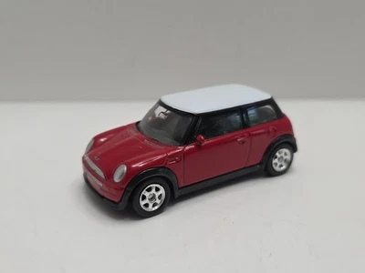 Welly Collection BMW Mini Cooper S Red w/White Roof & Chrome 6 Spoke Wheels NM - Image 1 of 4