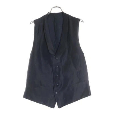 Yohji Yamamoto POUR HOMME Pool 4 Pockets 5b Linen Tailored Button Front Used 85f - Image 1 of 4