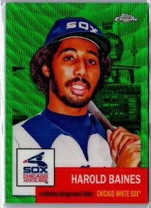 2022 Topps Chrome Platinum Green Wave #208 Harold Baines #/99 - Picture 1 of 2