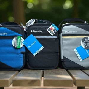 COLUMBIA Zipperless Hardbody Lunch Pack Coldlok Built-in Lunch Tray Blue Black - Picture 1 of 1