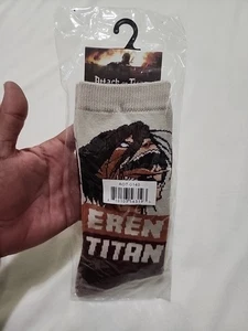 Kodansha Attack On Titan EREN Socks One Size Fits Most NEW Factory Sealed - Picture 1 of 2