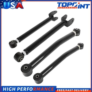 "Juego de 4 brazos de control inferiores superiores delanteros de 0-4,5"" para Jeep Wrangler 07-18 4x4/2x4" - Imagen 1 de 7