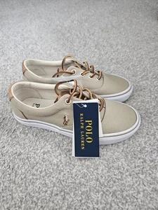 Ralph Lauren Womens Trainers. Size 3. Khaki Beige. With Tags. - Picture 1 of 8