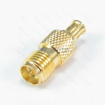 RP-SMA Female to MCX male plug Adapter RF 50 ohms Coaxial coax Adaptor bydpete - Image 1 of 4