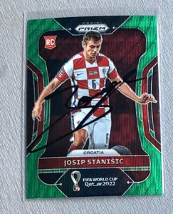 JOSIP STANISIC Croatia  In-person signed  RC Rookie Panini Fifa World Cup 2022 - Picture 1 of 2