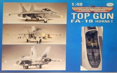 Reboxed MIB Testors 1/48 F/A-18 HORNET NSAWC TOPGUN Fighter Jet - Image 1 of 4