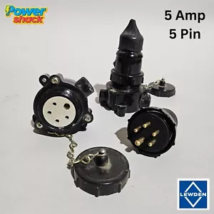 Lewden PD84/5 5A 5 Pin Metalclad Weatherproof Plug & Socket IP66 - Picture 1 of 6