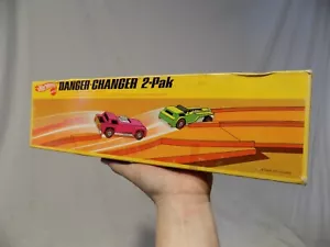NOS 1970 HOT WHEELS REDLINE DANGER CHANGER DODGE CHARGER CAMARO ERA ORANGE TRACK - Picture 1 of 10