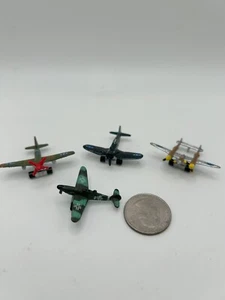Micro Máquinas - Aviones Militares Vintage - Lote de 4 Era Segunda Guerra Mundial - Imagen 1 de 5