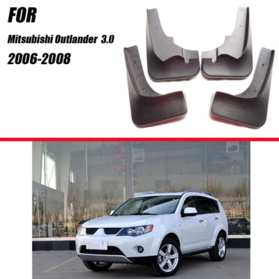 Mud Flaps Splash Guards Fender For Mitsubishi Outlander 3.0 4Pcs Side Mud Guards - Image 1 of 4