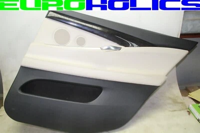 OEM BMW F07 535i GT 10-17 Right Passenger REAR Interior Door Trim Panel IVORY - Image 1 of 4