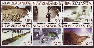 BLOQUE DE REGALO DE NUEVA ZELAND 2008 CLIMA EXTREMO DE 6 SIN MONTAR COMO NUEVO - Imagen 1 de 1