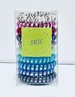 10 x Candy Color Elastic Telephone Wire Cord Head Ties Hair Band Rope Ponytail 
