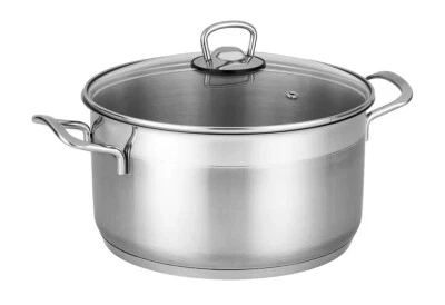 Bemus Kochtopf STELLA - 6,1 Liter, Edelstahl 18/10, Allzwecktopf mit Glasdeck... - Bild 1 von 4