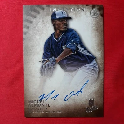 2015 Bowman Inception Prospect Auto #PA-MA Miguel Almonte Kansas City Royals NM - Image 1 of 2