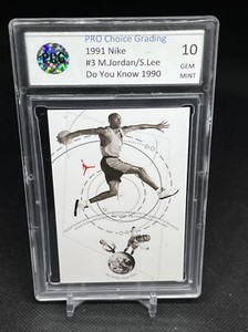 1991 Nike Michael Jordan/Spike Lee #3 Do You Know 1990 PCG 10 Gem Mint