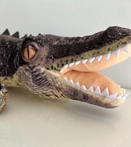 ~❤️~ELKA CROCODILE Grey Plush Soft Toy 75cms Realistic Large Cassius Reptile❤️ - Picture 1 of 8