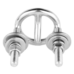 Gancho de remolque ISURE para esquí acuático con montaje en popa para barco anillo de acero inoxidable 316 de 2-1/2" - Imagen 1 de 4