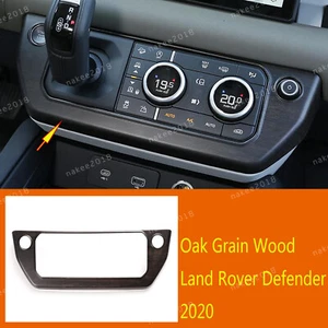 Borde de botón central de madera de roble ABS aire acondicionado para Land Rover Defender 2020 - Imagen 1 de 12