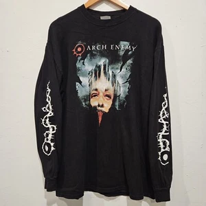 Vintage Arch Enemy Shirt Extra Large Black Long Sleeve Melodic Death Metal Band - Picture 1 of 10