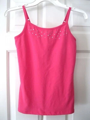 NUEVO CON ETIQUETAS CAMISETA SIN MANGAS SONOMA ROSA PLATA TACHUELAS TALLA M 10/12 Foto 1 de 2