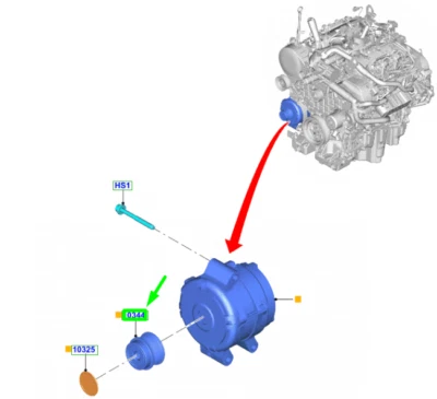 FORD RANGER T9 Alternator Pulley 5535091 NEW GENUINE - Image 1 of 2