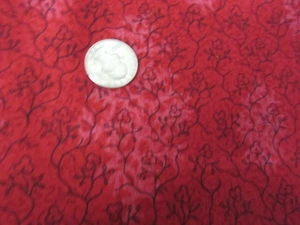 BENARTEX - BLUE BIRDS OF HAPPINESS #753 - Red BY SUSAN McKELVEY- 1.5 YARD Quilti - Picture 1 of 2