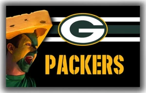 Custom Flag Football Team Memorable Flag 90x150cm 3x5ft Packers Best Fans Banner - Picture 1 of 6