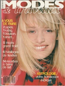 Modes et travaux N°1070 janvier 1990 Mode Tricot  page Poupée + patrons - Picture 1 of 5