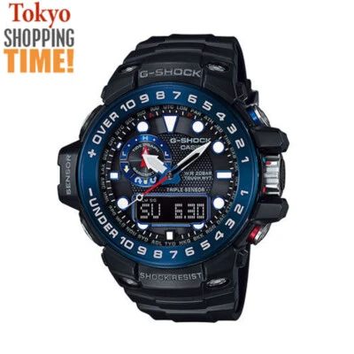 Casio G-Shock GULFMASTER GWN-1000B-1BJF Solar Radio Moon Tide Compass Men Watch  - Image 1 of 4
