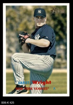 2006 Topps Heritage #425 Jaret Wright Yankees SHORT-PRINT 8 - NM/MT - Image 1 of 2