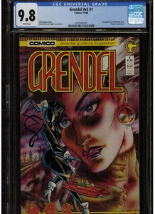 GRENDEL V2 #1 CGC 9,8 PÁGINAS BLANCAS COMO NUEVAS 1986 CÓMICO PRIMERA APARICIÓN CHRISTINE SPAR - Imagen 1 de 3