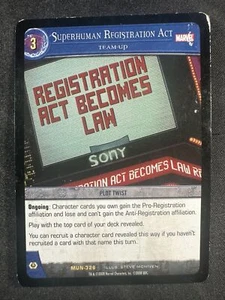 VS System TCG MUN-326 Superhuman Registration Act Marvel Universe MP - Picture 1 of 2