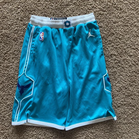 Charlotte Hornets Jordan 20/21 Swingman Icon Edition Teal Shorts Youth LG 14/16 Cover